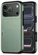Apple iPhone 17 Pro Max Hoesje met Slider Kaarthouder Back Cover Groen