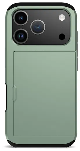 Apple iPhone 17 Pro Max Hoesje met Slider Kaarthouder Back Cover Groen afbeelding 10