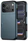 Apple iPhone 17 Pro Max Hoesje met Slider Kaarthouder Back Cover Blauw