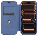 Apple iPhone 17 Pro Max Hoesje met MagSafe Book Case Transparant Blauw