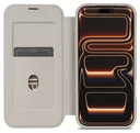Apple iPhone 17 Pro Max Hoesje met MagSafe Book Case Transparant Beige