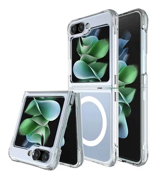 Samsung Galaxy Z Flip 7 Hoesje MagSafe Dun TPU Back Cover Transparant