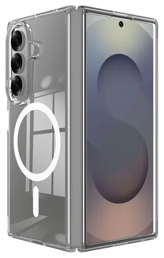 Samsung Galaxy Z Fold 7 Hoesje MagSafe Dun TPU Back Cover Transparant afbeelding 1