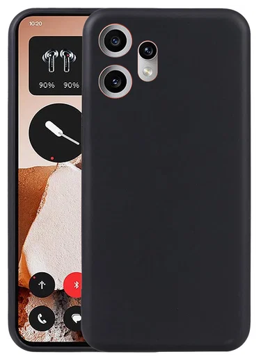 Nothing CMF Phone 2 Pro Hoesje Dun TPU Back Cover Matte Zwart afbeelding 3