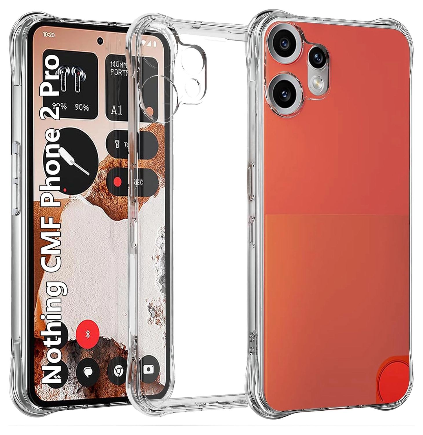 Nothing CMF Phone 2 Pro Hoesje Schokbestendig en Dun TPU Back Cover Transparant afbeelding 1
