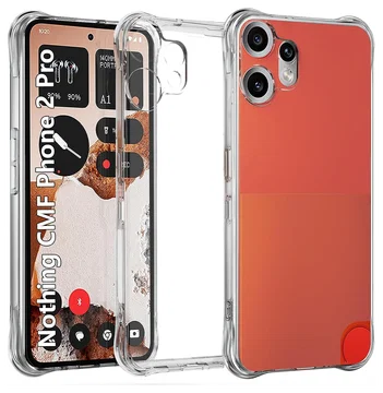 Nothing CMF Phone 2 Pro Hoesje Schokbestendig en Dun TPU Back Cover Transparant