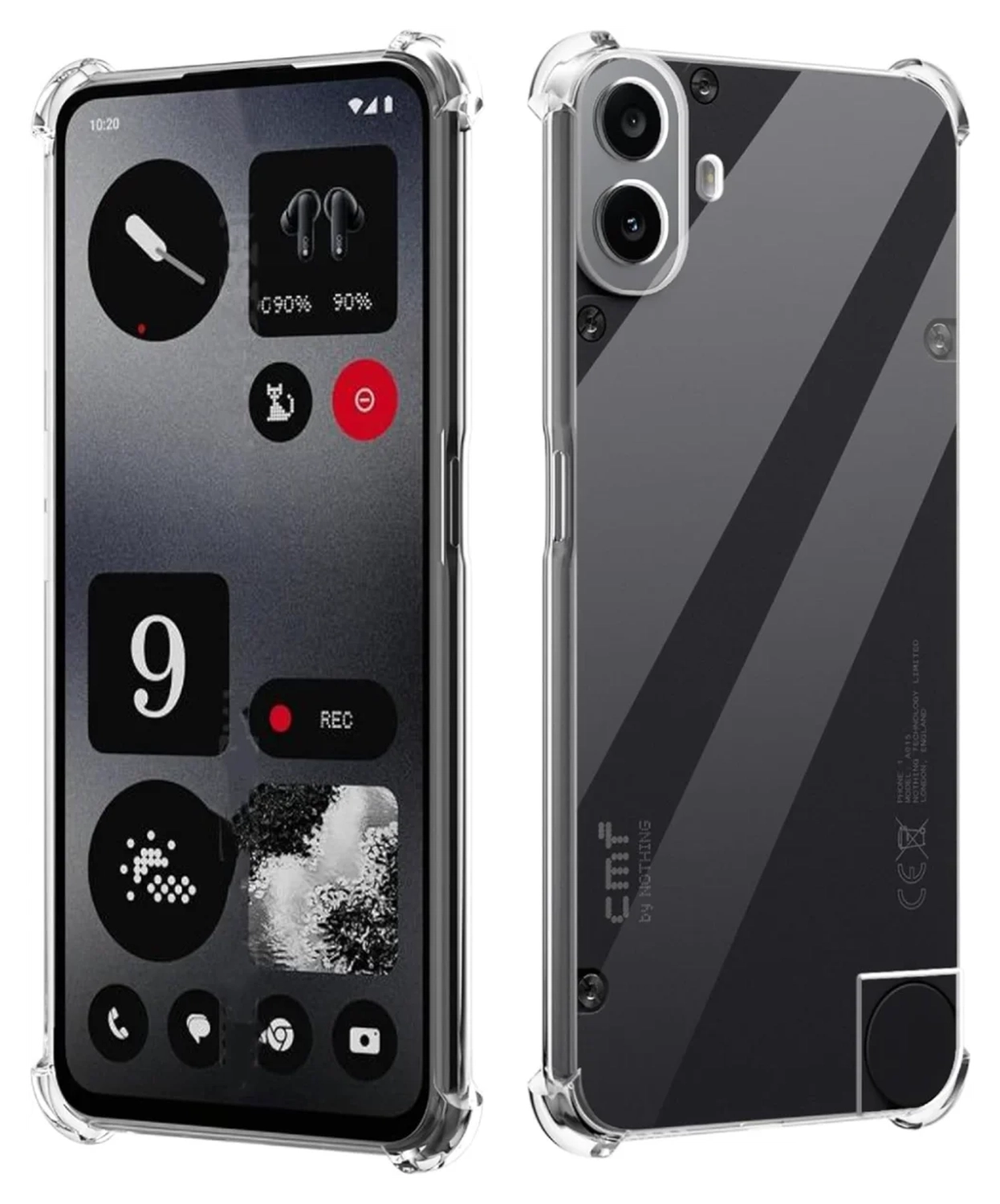Nothing CMF Phone 2 Pro Hoesje Schokbestendig en Dun TPU Back Cover Transparant afbeelding 5