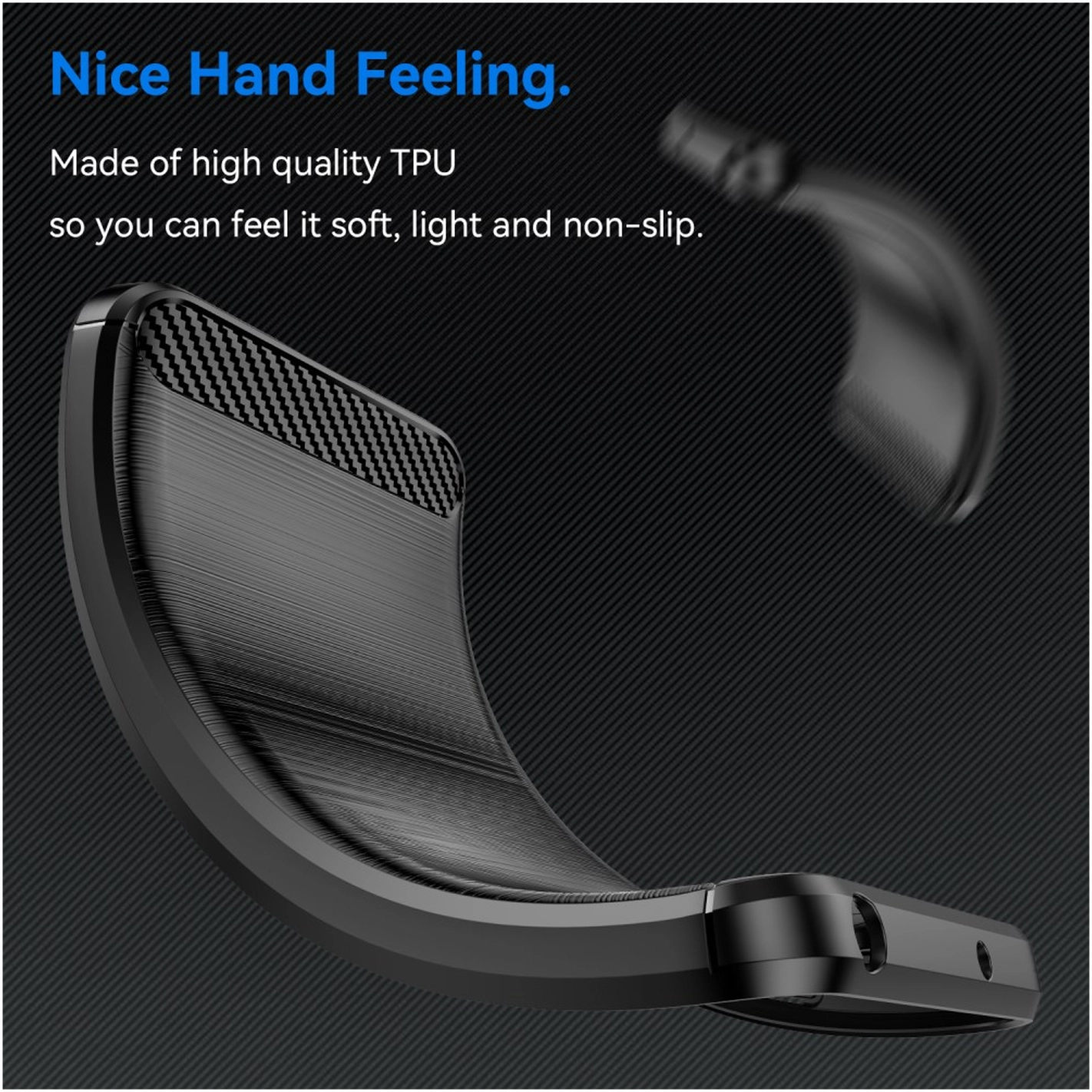 Nothing CMF Phone 2 Pro Hoesje Geborsteld TPU Flexibele Back Cover Zwart afbeelding 4