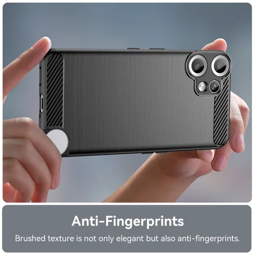 Nothing CMF Phone 2 Pro Hoesje Geborsteld TPU Flexibele Back Cover Zwart afbeelding 5