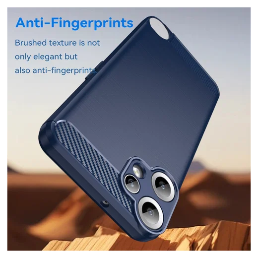 Nothing CMF Phone 2 Pro Hoesje Geborsteld TPU Flexibele Back Cover Blauw afbeelding 4