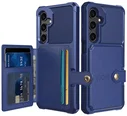 Samsung Galaxy A26 Hoesje 3-in-1 Pasjes Portemonnee Back Cover Blauw