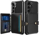Samsung Galaxy A26 Hoesje 3-in-1 Pasjes Portemonnee Back Cover Zwart