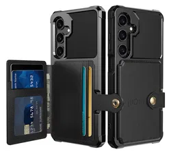 Samsung Galaxy A26 Hoesje 3-in-1 Pasjes Portemonnee Back Cover Zwart afbeelding