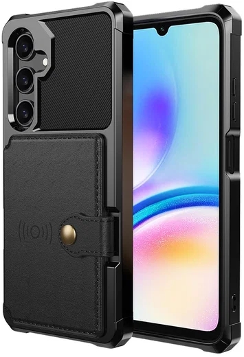 Samsung Galaxy A26 Hoesje 3-in-1 Pasjes Portemonnee Back Cover Zwart afbeelding 3