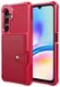Samsung Galaxy A26 Hoesje 3-in-1 Pasjes Portemonnee Back Cover Rood afbeelding 3