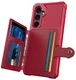 Samsung Galaxy A26 Hoesje 3-in-1 Pasjes Portemonnee Back Cover Rood afbeelding 2