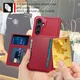 Samsung Galaxy A26 TPU Back Cover met Kunstleren Wallet Rood afbeelding 5