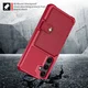 Samsung Galaxy A26 TPU Back Cover met Kunstleren Wallet Rood afbeelding 3