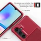 Samsung Galaxy A26 TPU Back Cover met Kunstleren Wallet Rood afbeelding 6