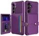 Samsung Galaxy A26 Hoesje 3-in-1 Pasjes Portemonnee Back Cover Paars