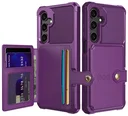 Samsung Galaxy A26 Hoesje 3-in-1 Pasjes Portemonnee Back Cover Paars