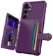 Samsung Galaxy A26 Hoesje 3-in-1 Pasjes Portemonnee Back Cover Paars afbeelding 3