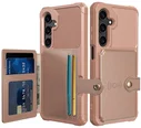 Samsung Galaxy A26 Hoesje 3-in-1 Pasjes Portemonnee Back Cover Roze