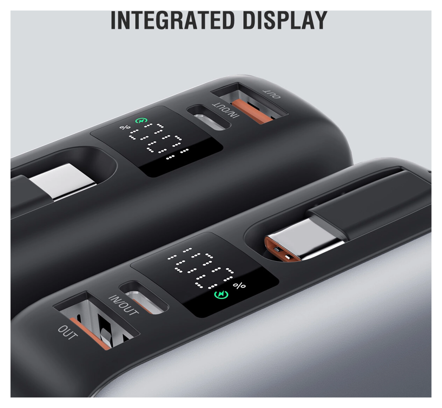 4smarts Enterprise Compact 20.000mAh Powerbank 45W Ingebouwde USB-C Kabel afbeelding 4