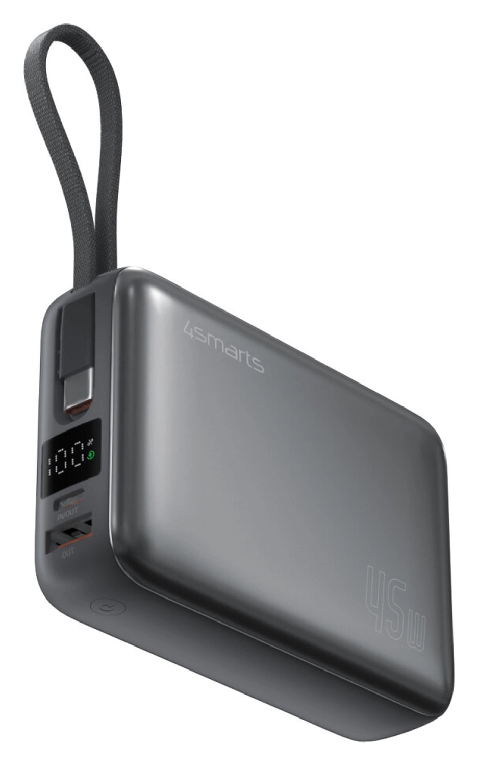 4smarts Enterprise Compact 20.000mAh Powerbank 45W Ingebouwde USB-C Kabel afbeelding 8