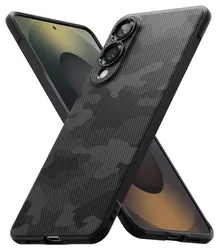 Ringke Onyx Samsung Galaxy S25 Edge Hoesje Flexibel TPU Back Cover Camo Zwart afbeelding