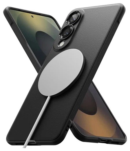Ringke Onyx Magnetic Samsung Galaxy S25 Edge Hoesje MagSafe Zwart afbeelding 1