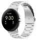 Google Pixel Watch 3 45MM Bandje - Roestvrij Staal - met Schakels - Zilver afbeelding 2