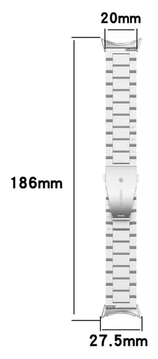 Google Pixel Watch 3 45MM Bandje - Roestvrij Staal - met Schakels - Zilver afbeelding 8