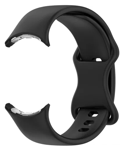 Google Pixel Watch 3 45MM Bandje - Siliconen met Gespsluiting - Zwart afbeelding 3