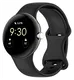 Google Pixel Watch 3 45MM Bandje - Siliconen met Gespsluiting - Zwart afbeelding 4