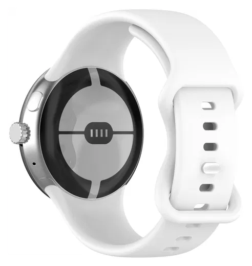 Google Pixel Watch 3 45MM Bandje - Siliconen met Gespsluiting - Wit afbeelding 1