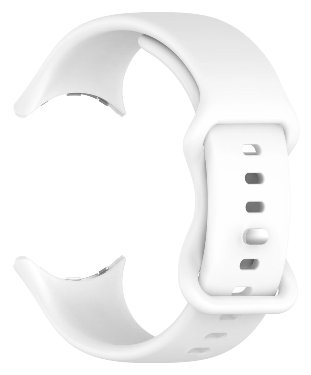 Google Pixel Watch 3 45MM Bandje - Siliconen met Gespsluiting - Wit afbeelding 2