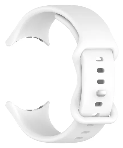 Google Pixel Watch 3 45MM Bandje - Siliconen met Gespsluiting - Wit afbeelding 2