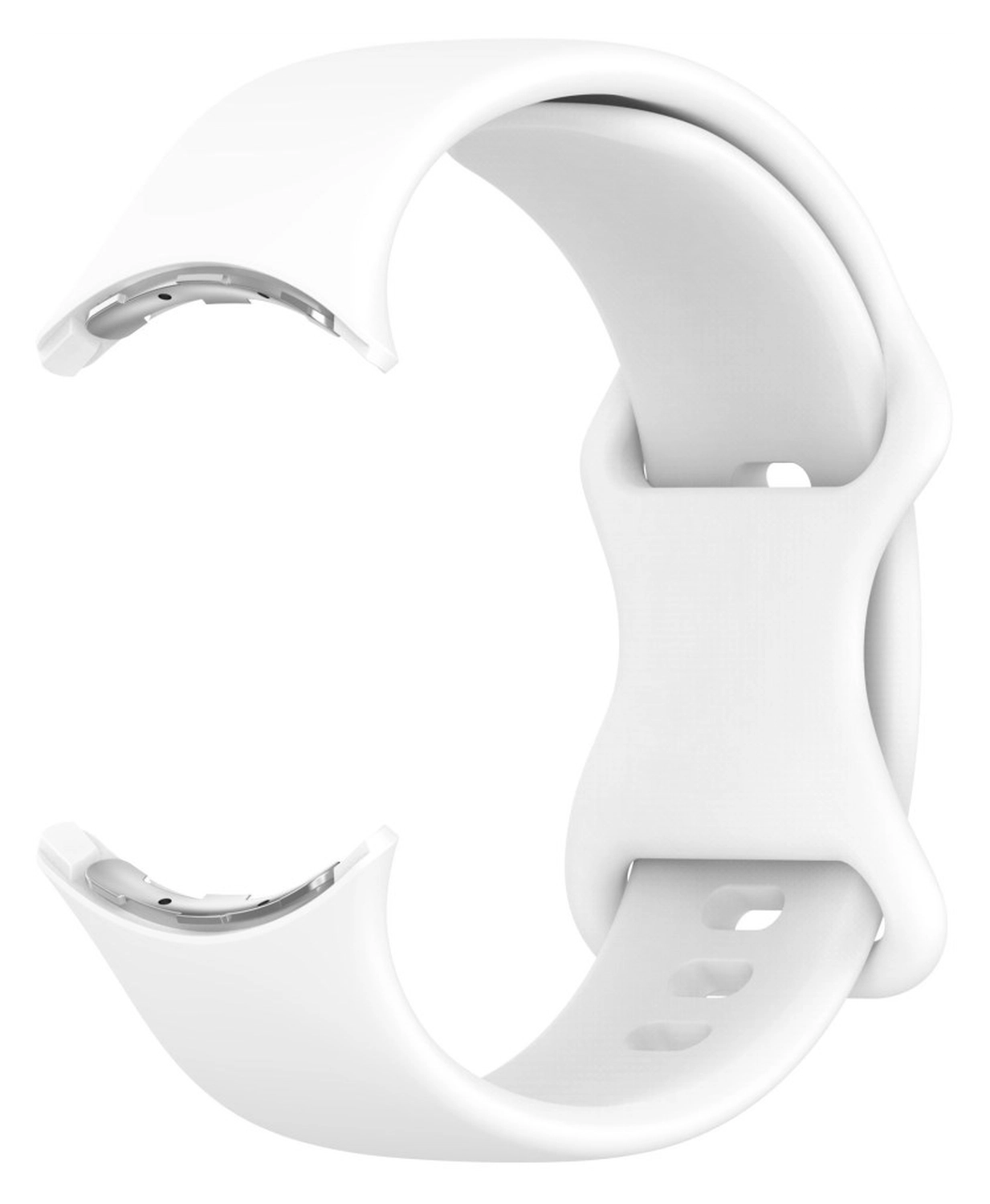 Google Pixel Watch 3 45MM Bandje - Siliconen met Gespsluiting - Wit afbeelding 3