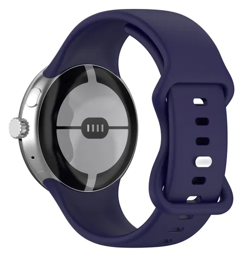Google Pixel Watch 3 45MM Bandje - Siliconen met Gespsluiting - Blauw afbeelding 1