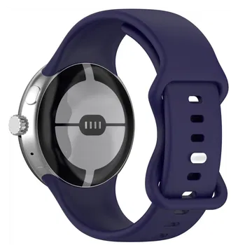 Google Pixel Watch 3 45MM Bandje - Siliconen met Gespsluiting - Blauw