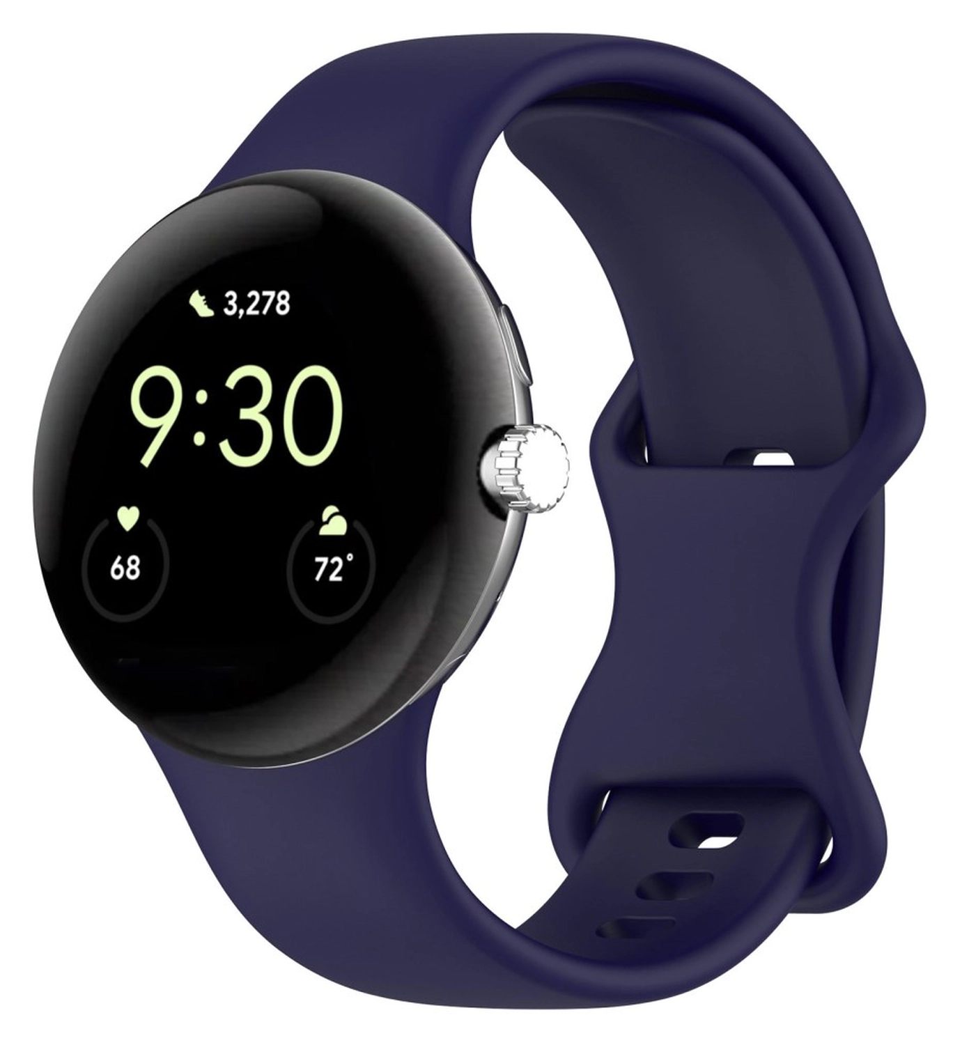 Google Pixel Watch 3 45MM Bandje - Siliconen met Gespsluiting - Blauw afbeelding 4