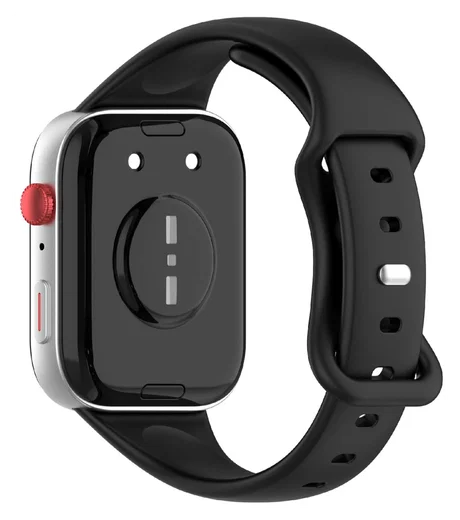 Huawei Watch Fit 4 Bandje - Siliconen Gesp Sluiting - Zwart afbeelding 1