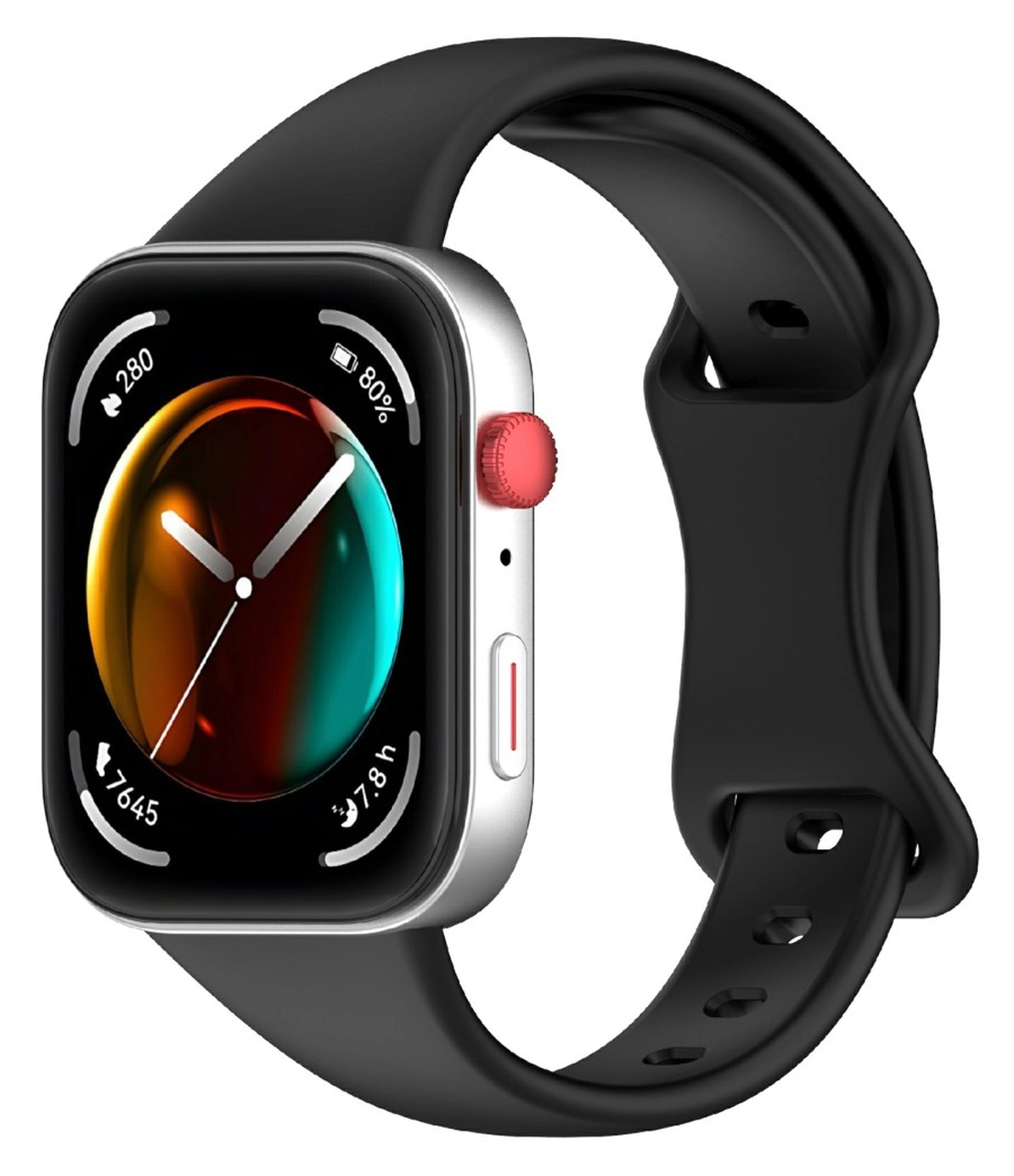 Huawei Watch Fit 4 Bandje - Siliconen Gesp Sluiting - Zwart afbeelding 2