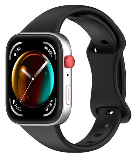 Huawei Watch Fit 4 Bandje - Siliconen Gesp Sluiting - Zwart afbeelding 2