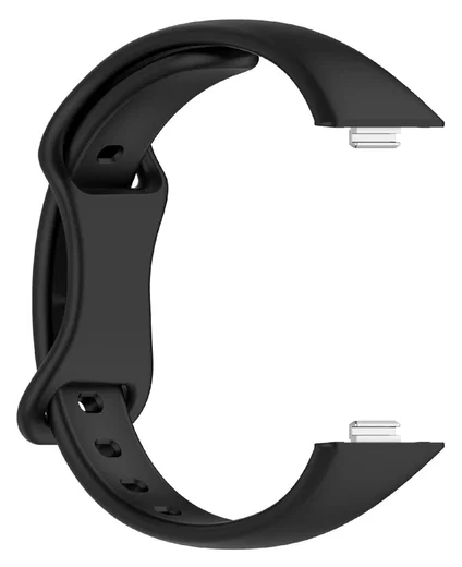 Huawei Watch Fit 4 Bandje - Siliconen Gesp Sluiting - Zwart afbeelding 4