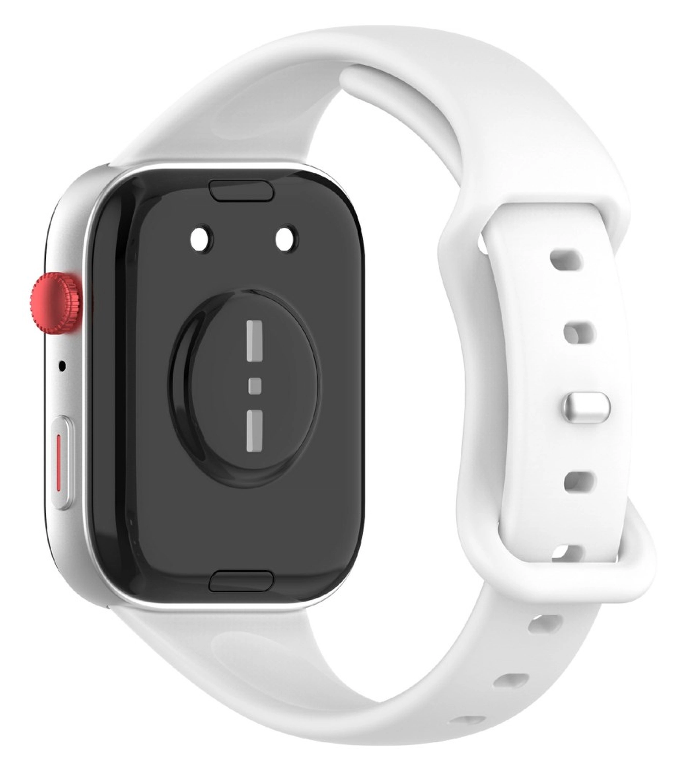 Huawei Watch Fit 4 Bandje - Siliconen Gesp Sluiting - Wit afbeelding 1