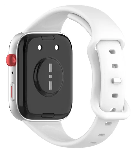 Huawei Watch Fit 4 Bandje - Siliconen Gesp Sluiting - Wit afbeelding 1