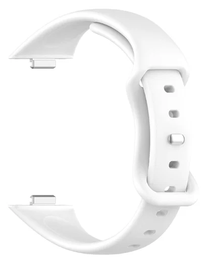 Huawei Watch Fit 4 Bandje - Siliconen Gesp Sluiting - Wit afbeelding 3
