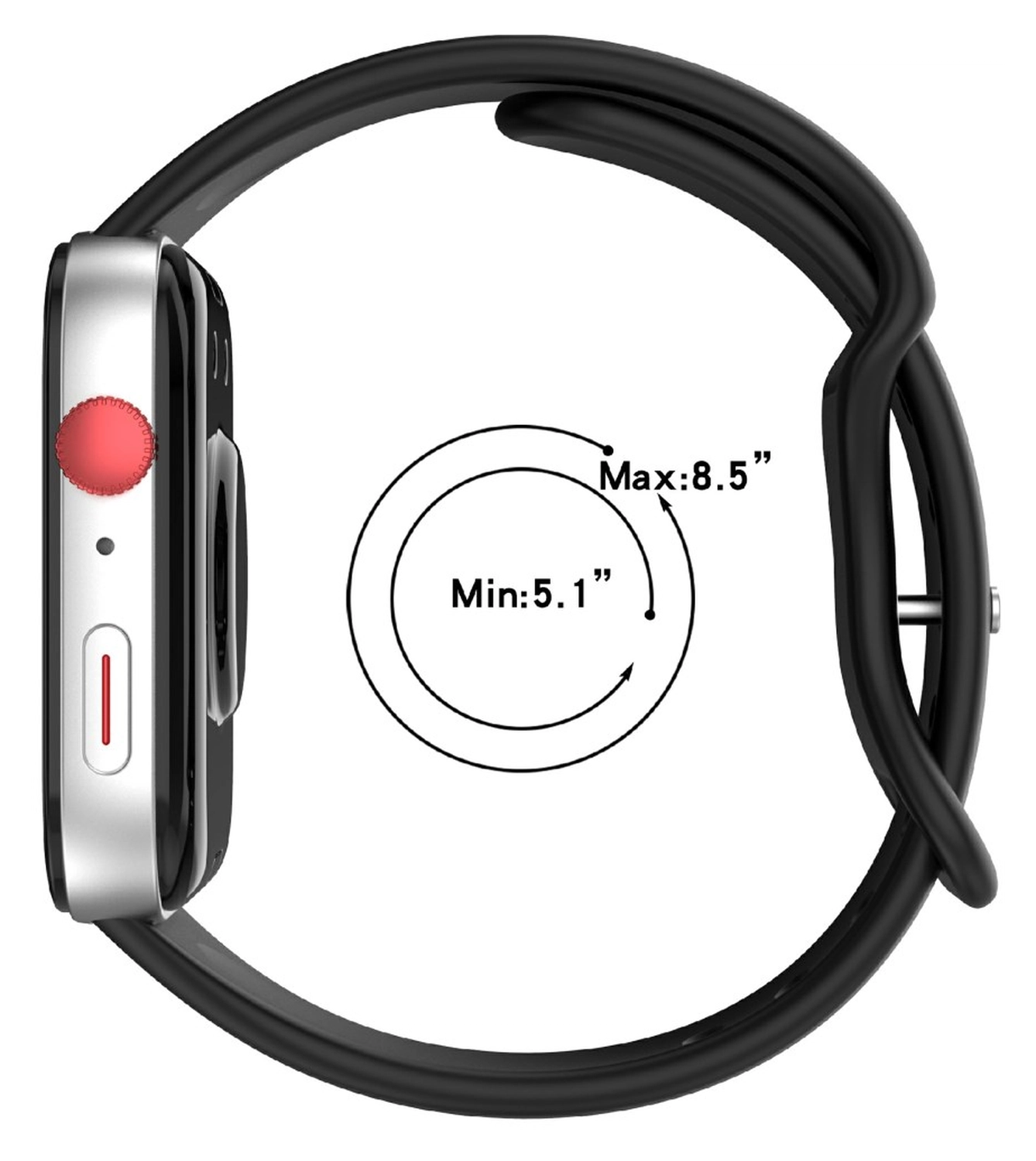 Huawei Watch Fit 4 Bandje - Siliconen Gesp Sluiting - Wit afbeelding 7